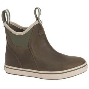 Xtratuf Women's 6 Inch Leather Ankle Deck Boot Olive